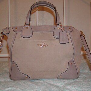 Suede Coach purse